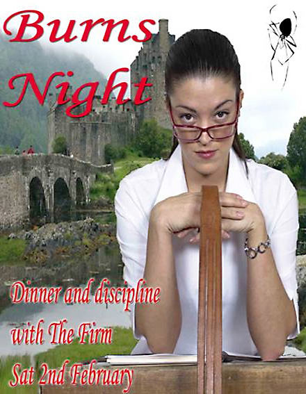 The Firm's Burn's flyer for 2013.